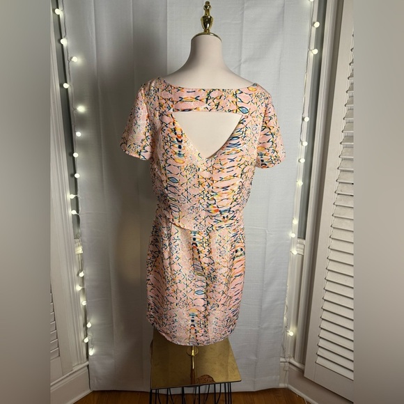 Cooper & Ella Pink and Blue Sheath Mini Dress - Picture 2 of 9